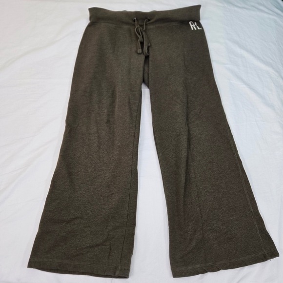 Vintage Y2K Polo Jeans Co Ralph Lauren Wide Leg Sweatpants Womens S/M Olive 90s - Picture 1 of 11